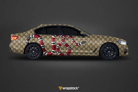 gucci snake car wrap|Gucci inspired wrapping paper.